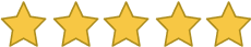 5-stars of 100% Satisfaction Guarantee
